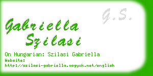 gabriella szilasi business card